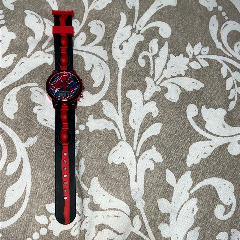 Red and Black Superhero Watch